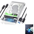 USB C Festplattengehäuse, 2,5 Zoll SATA HDD SSD, USB 3.1, Toolless, USB-C
