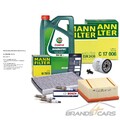 MANN-FILTER INSPEKTIONSPAKET C + MOTORÖL FÜR FORD FIESTA 6 + B-MAX 1.0 ECO-BOOST