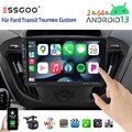 Autoradio Android 13 64G Für Ford Transit Tourneo Custom 12-21 Navi +KAM CarPlay