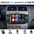 Android 14 Autoradio +KAM Carplay Für Fiat Linea Grande Punto 2007-2012 GPS Navi