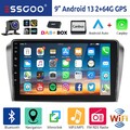 Für Mazda 3 2003-09 9" DAB+ 64G Android 13 Autoradio Carplay GPS Navi RDS Kamera