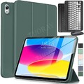 Hülle mit QWERTZ Tastatur Maus für iPad 11/10/9/8/7. Gen Air 6 5 4 M3 Pro 11''