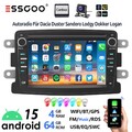 64G KAM+ Android 15 Autoradio CarPlay GPS NAVI Für Renault Dacia Logan 2 Sandero