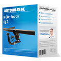 Auto Hak Anhängerkupplung abnehmbar für AUDI Q2 Typ GAB / GAG AHK