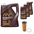 FEBI BILSTEIN Ölfilter 8L MANNOL Energy Combi LL 5W-30 für Audi A6 Allroad 4FH