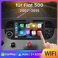7"Android 12 Autoradio Carplay Für Fiat 500 2007-2015 GPS Navi WIFI BT DAB 2+32G