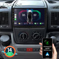 64G Android 14 Autoradio CarPlay Navi BT Für Fiat Ducato Peugeot Boxer 2007-2023
