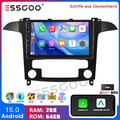 Android 15 2G+64GB Autoradio Carplay GPS Bluetooth Für Ford S-Max 2006-2015 DAB+