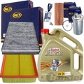 FILTER SET INSPEKTIONS PAKET+CASTROL 5W30 1.9+2.0 TDI für AUDI A4 8E B6 8H B7