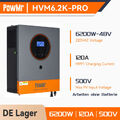 PowMr 6200W 48V Solar Inverter Wechselrichter MPPT 120A Laderegler Dual Input