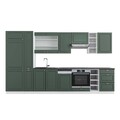 Küchenzeile Vicco Fame-Line 355 cm , AP Anthrazit