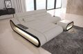 Ecksofa Couch Sofa Polsterecke CONCEPT L Form Strukturstoff Beige Ottomane LED