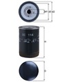Ölfilter MAHLE OC 114 Anschraubfilter für OPEL RENAULT CHEVROLET CAMARO CORVETTE