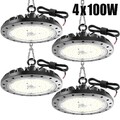 4x100W UFO LED Hallenbeleuchtung Industrielampe Werkstattleuchte Deckenstrahler