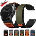 Armband Für Garmin Fenix E 8 7 7X 6X Pro 5 5X 3 HR Epix Nylon Loop Quickfit Band