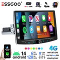DAB+ KAM 6+128G 8Core Carplay Autoradio Android 14 1 DIN 360° Drehbar Bildschirm