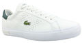 Lacoste Powercourt 2.0 Herren Sneaker Turnschuhe Schuhe weiß Leder Gr. 40,5 NEU