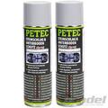 2x 73350 PETEC STEINSCHLAG & UNTERBODENSCHUTZ 500 ml SPRAY ÜBERLACKIERBAR