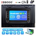 7" Android 14 Carplay Autoradio GPS DAB+ Kam 64G Für VW GOLF 5 PASSAT B6 Touran