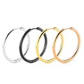 Große Creolen Rund 30 / 40 mm Edelstahl Damen Herren