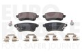 EUROBRAKE Bremsbelagsatz, Scheibenbremse Hinterachse für RENAULT