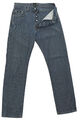 HUGO BOSS Scout Herren Jeans Hose W34 L34 34/34 blau stonewash gerade Baumwolle