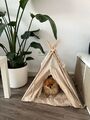 Neu Tipi Zelt Hund Katze TRIXIE Kuschelplatz Beige Boho