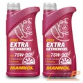 2x 1 L LITER MANNOL EXTRA GETRIEBEÖL 75W-90 API GL-5 LS SCHALTGETRIEBE-ÖL