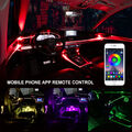 RGB LED Innenraumbeleuchtung Auto KFZ Ambiente Fußraumbeleuchtung Lichtstreifen