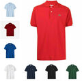 Men's  Lacoste  Mesh Short Sleeve Poloshirt Classic Fit Button-Down T-shirt Tops