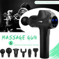 6 Köpfe Electric Massage Gun Massagepistole LCD Massager Muscle Massagegerät