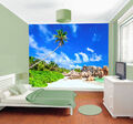 Strand Tropischer Baum Meer Himmel Felsen Foto Tapete Wandbild Zuhause Schlafzimmer Deko