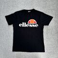 ELLESSE Herren T-Shirt Kurzarm Medium Regular Fit Logo Retro 5715 Schwarz