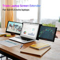 Dual Triple Tragbarer Monitor für Laptop 13-17.3" Extender Monitor Bildschirm DE