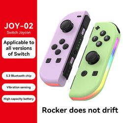 1 Pair RGB Wireless Gamepad für Nintendo Switch Controller Joy Con Links&Rechts
