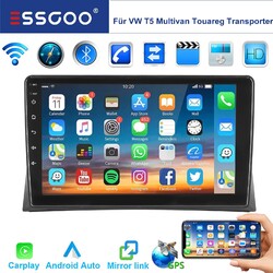 für VW T5 Multivan Transporter 4+64GB Autoradio GPS Navi CarPlay Android 15 RDS