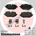 ZIMMERMANN 26687.180.2 Bremsbelagsatz, Scheibenbremse für BMW,BMW (BRILLIANCE),M