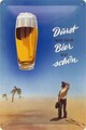 Nostalgic-Art Retro Blechschild Metallschild 20x30cm Durst wird durch Bier erst