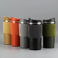 Thermobecher- Isolierbecher, Kaffeebecher to Go 450ml auslaufsicher Edelstahl