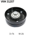 SKF Umlenk-/Führungsrolle Keilrippenriemen VKM 31207 für SEAT VW BORA LEON SKODA