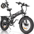 Elektrofahrrad Ebike 20 Zoll E Mountainbike Fatbike Shimano 40km/h Pedelec 1000W