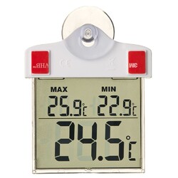 Digitales Fensterthermometer 13x10x3 cm 6080078