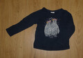 S.Oliver Mädchen/Baby Langarm Shirt Gr. 104-110 Pinguine Pinguin dunkelblau t- g