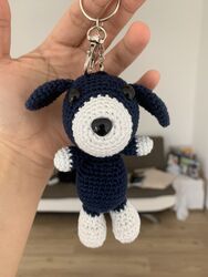 Dog schlüsselanhänger Keychain Amigurumi Häkeln Crochet