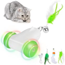 PETTOM Katzenspielzeug Selbstbeschäftigung Katzenspielzeug Elektrisch Bewegung 