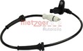 METZGER ABS Sensor Raddrehzahl Hinten Links für RENAULT TWINGO I (C06) 0900892
