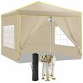 Pavillon 3x3m Wasserdicht Gartenzelt Faltpavillon Partyzelt Popup Zelt Pavillion