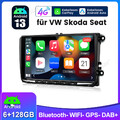 6+128G 8-kern Android 13 Für VW GOLF 5 6 Touran Tiguan Autoradio Carplay GPS DAB