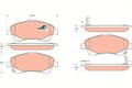 Bremsbelag Satz Bremsscheibe Scheibenbremse TRW Vorne für Lotus Exige Toyota