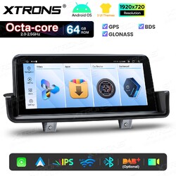 10,25" Autoradio Android 14 8-Core 64GB GPS Navi CarPlay IPS Für BMW E90 E91 E92